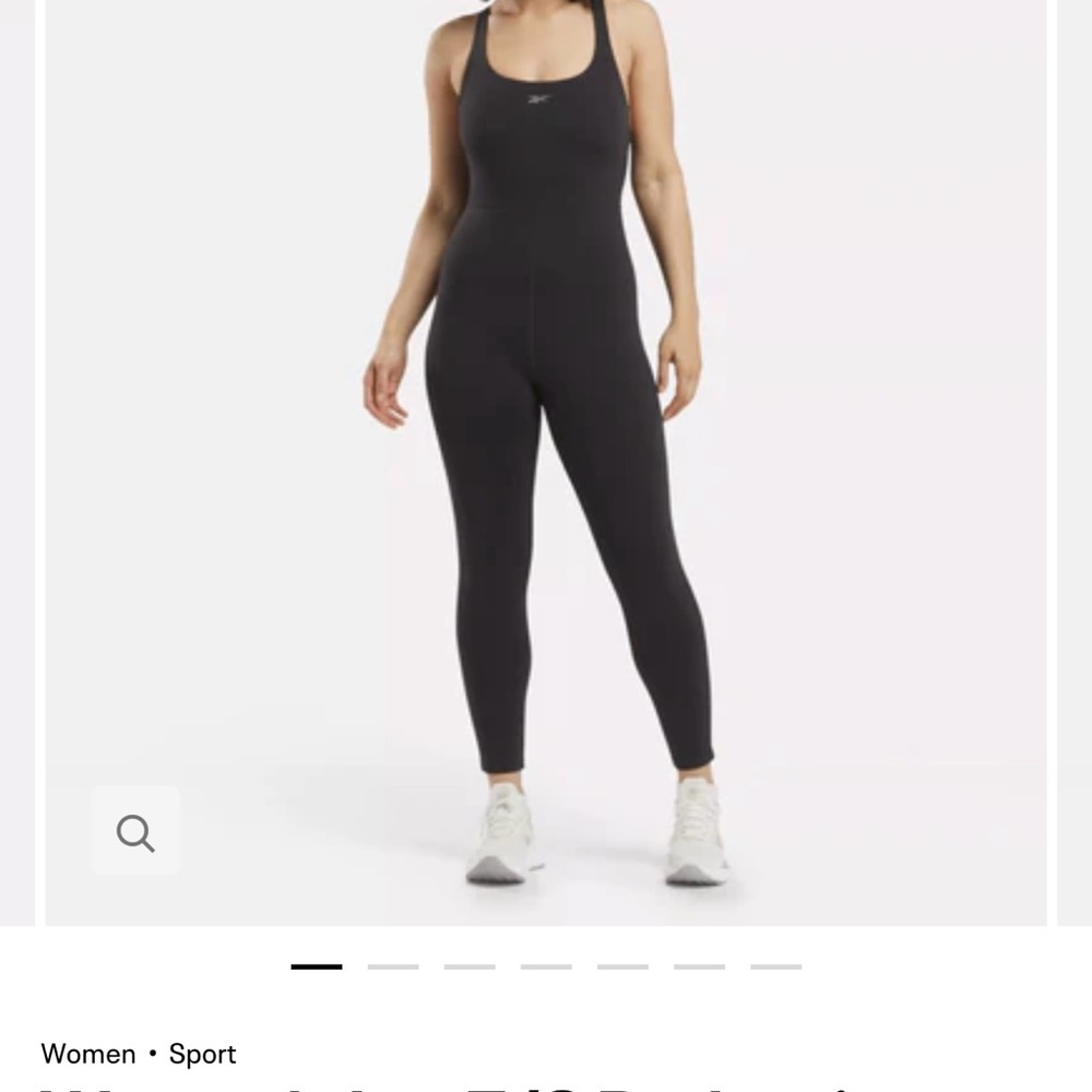 New Reebok Blk Racerback Jumpsuit, short bodysuit and shrug, w/tags. All 3, $50
